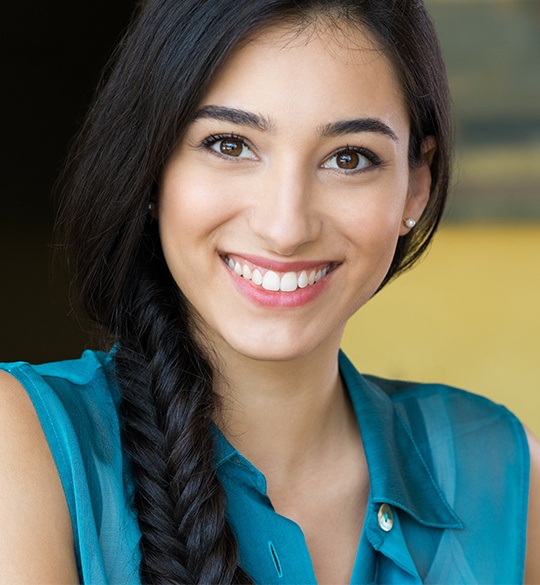 Woman with healthy smile