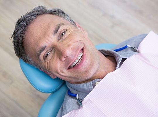 Man with healthy teeth and gums