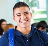 Young man with attractive smile