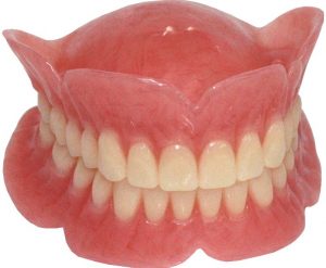 set of full dentures